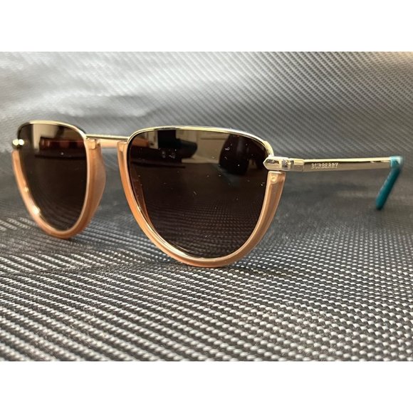 SALE! BURBERRY 54MM SILVER BROWN SUNGLASSES